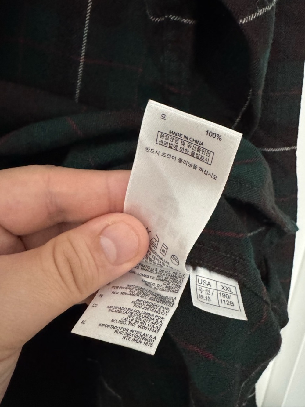 151 BROOKS BROTHERS Men’s Red Fleece x Pendleton Wool Plaid Shirt - Green, XXL - Picture 9 of 9
